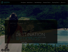 Tablet Screenshot of destify.com